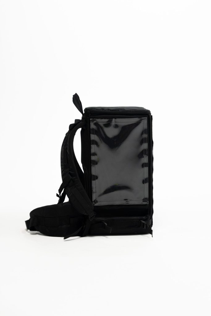 Side view of the Soft Bag, ideal for mobile drink sales in the field.