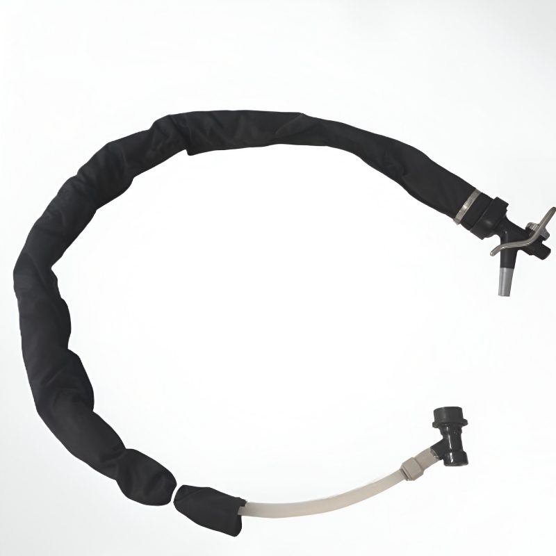 Beer dispensing gun with integrated compensator and hose kit for DraftGo beverage backpack, Innov Back Pack.